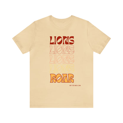 Unisex Jersey Short Sleeve Tee 'Lions Lions Lions'