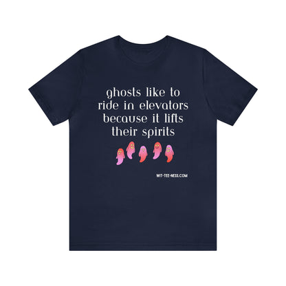 Unisex Jersey Short Sleeve Tee 'Ghosts Elevators'