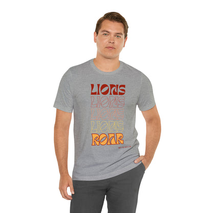 Unisex Jersey Short Sleeve Tee 'Lions Lions Lions'