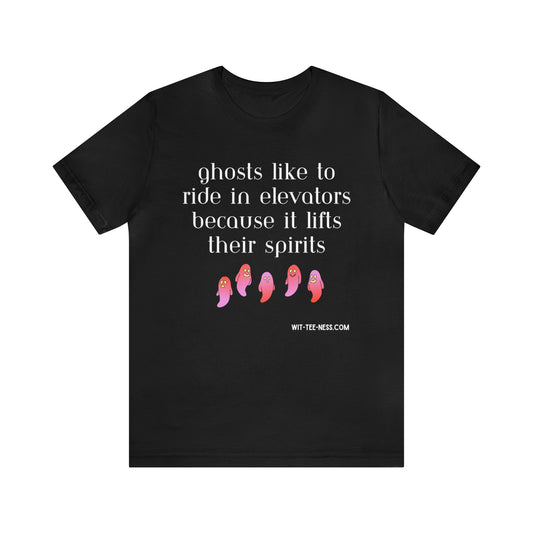 Unisex Jersey Short Sleeve Tee 'Ghosts Elevators'