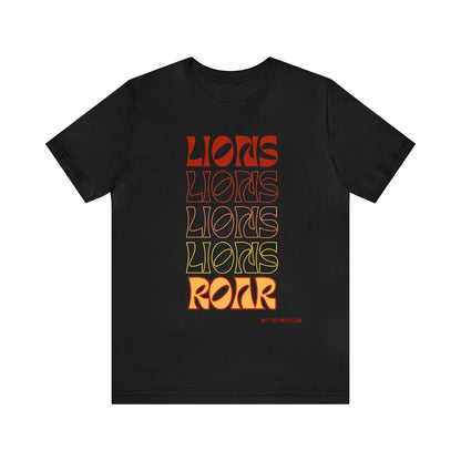 Unisex Jersey Short Sleeve Tee 'Lions Lions Lions'