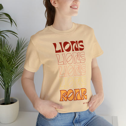 Unisex Jersey Short Sleeve Tee 'Lions Lions Lions'