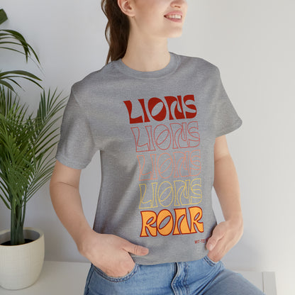 Unisex Jersey Short Sleeve Tee 'Lions Lions Lions'