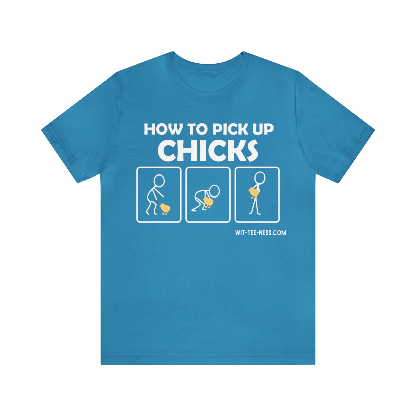 Unisex Jersey Short Sleeve Tee 'Pick Up Chicks'