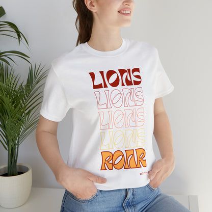 Unisex Jersey Short Sleeve Tee 'Lions Lions Lions'