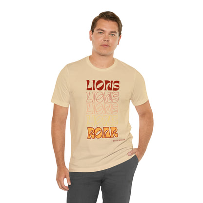 Unisex Jersey Short Sleeve Tee 'Lions Lions Lions'