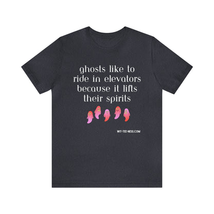 Unisex Jersey Short Sleeve Tee 'Ghosts Elevators'