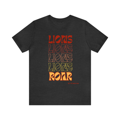 Unisex Jersey Short Sleeve Tee 'Lions Lions Lions'