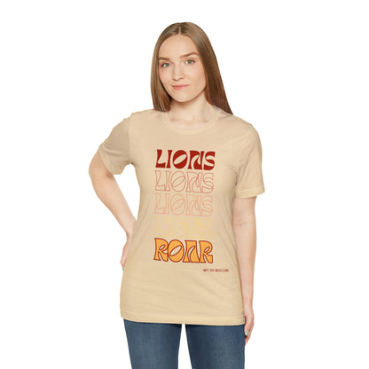 Unisex Jersey Short Sleeve Tee 'Lions Lions Lions'