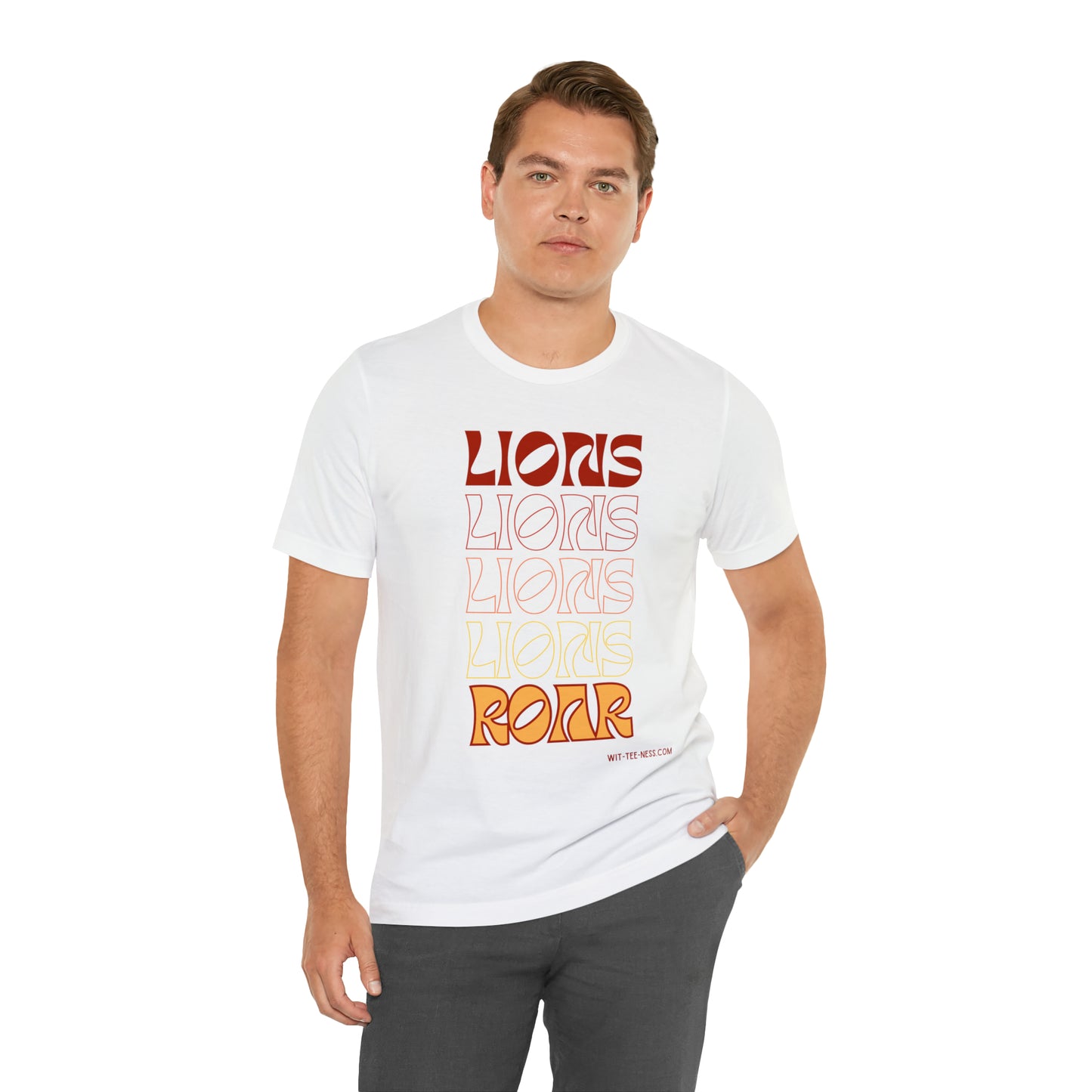 Unisex Jersey Short Sleeve Tee 'Lions Lions Lions'