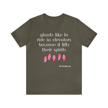 Unisex Jersey Short Sleeve Tee 'Ghosts Elevators'