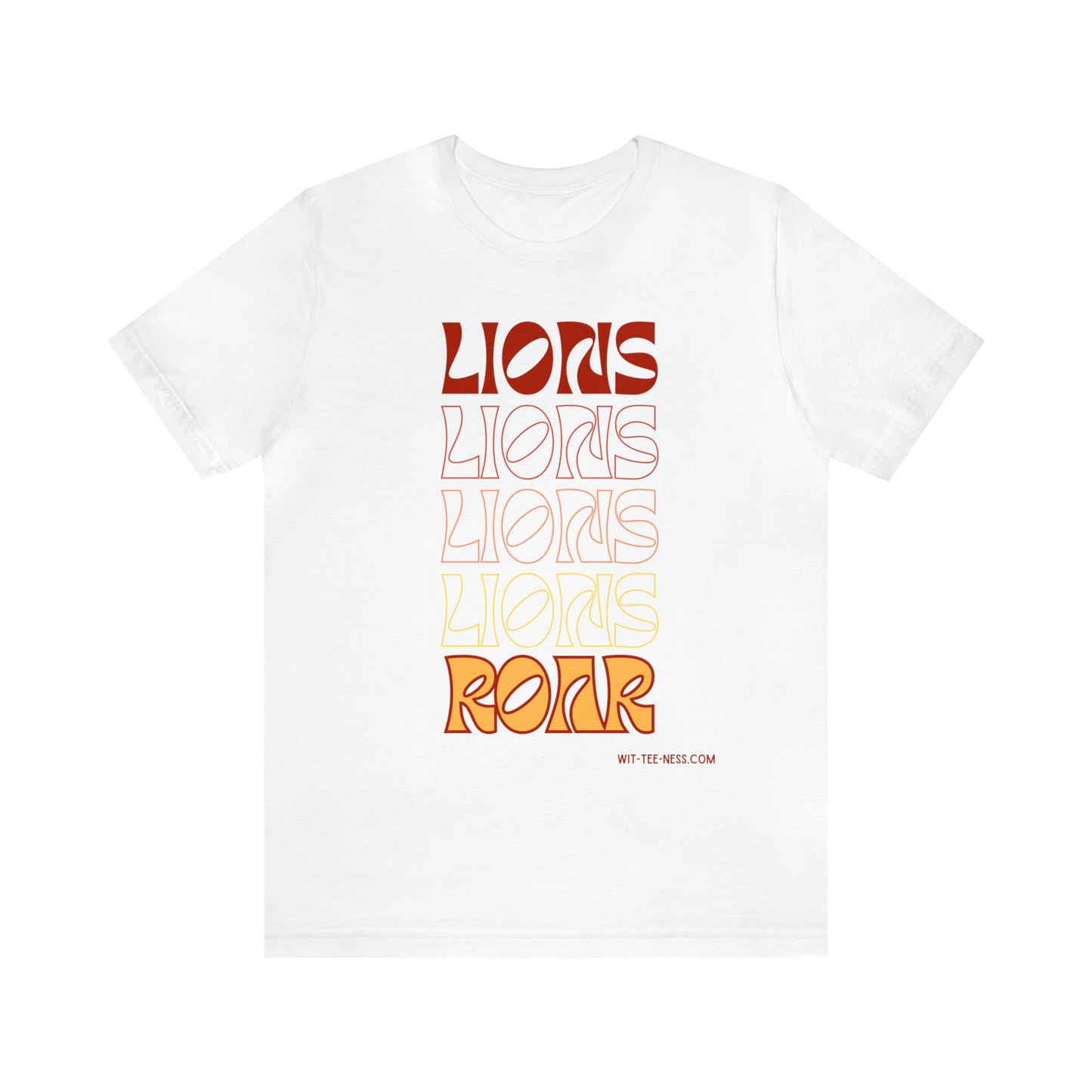 Unisex Jersey Short Sleeve Tee 'Lions Lions Lions'