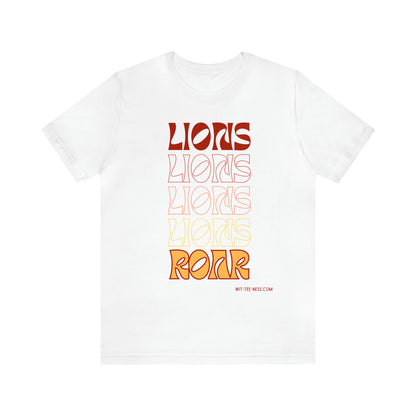 Unisex Jersey Short Sleeve Tee 'Lions Lions Lions'