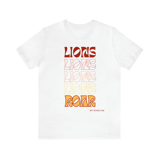 Unisex Jersey Short Sleeve Tee 'Lions Lions Lions'