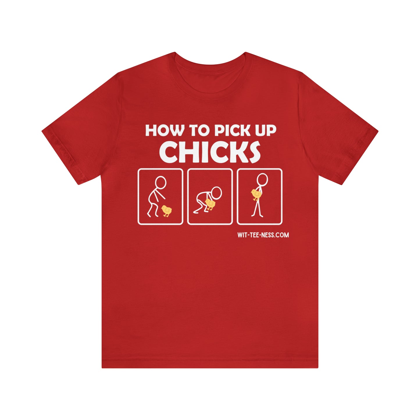 Unisex Jersey Short Sleeve Tee 'Pick Up Chicks'