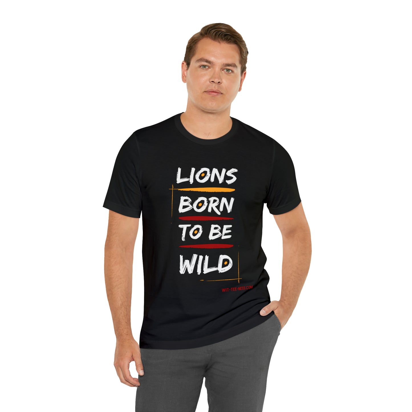 Unisex Jersey Short Sleeve Tee 'Lions Born to be Wild'