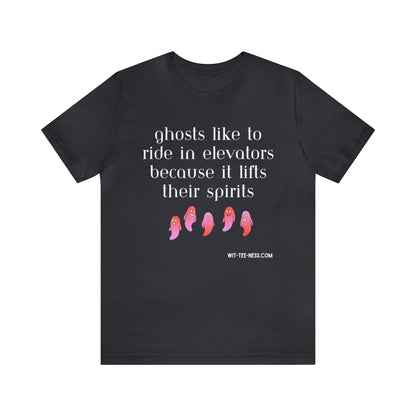 Unisex Jersey Short Sleeve Tee 'Ghosts Elevators'