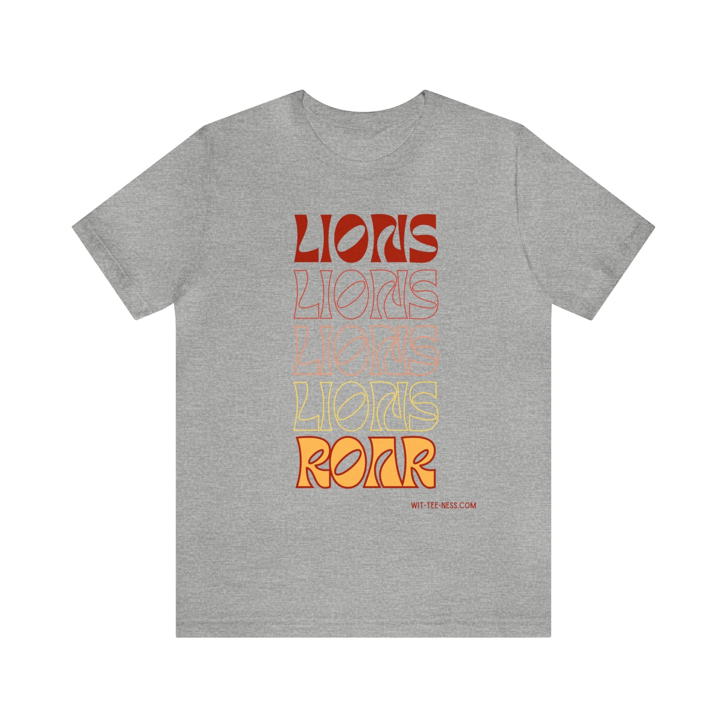 Unisex Jersey Short Sleeve Tee 'Lions Lions Lions'