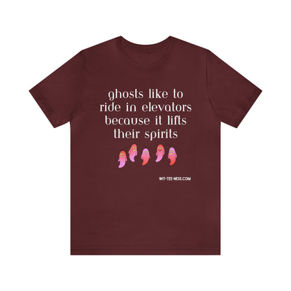 Unisex Jersey Short Sleeve Tee 'Ghosts Elevators'