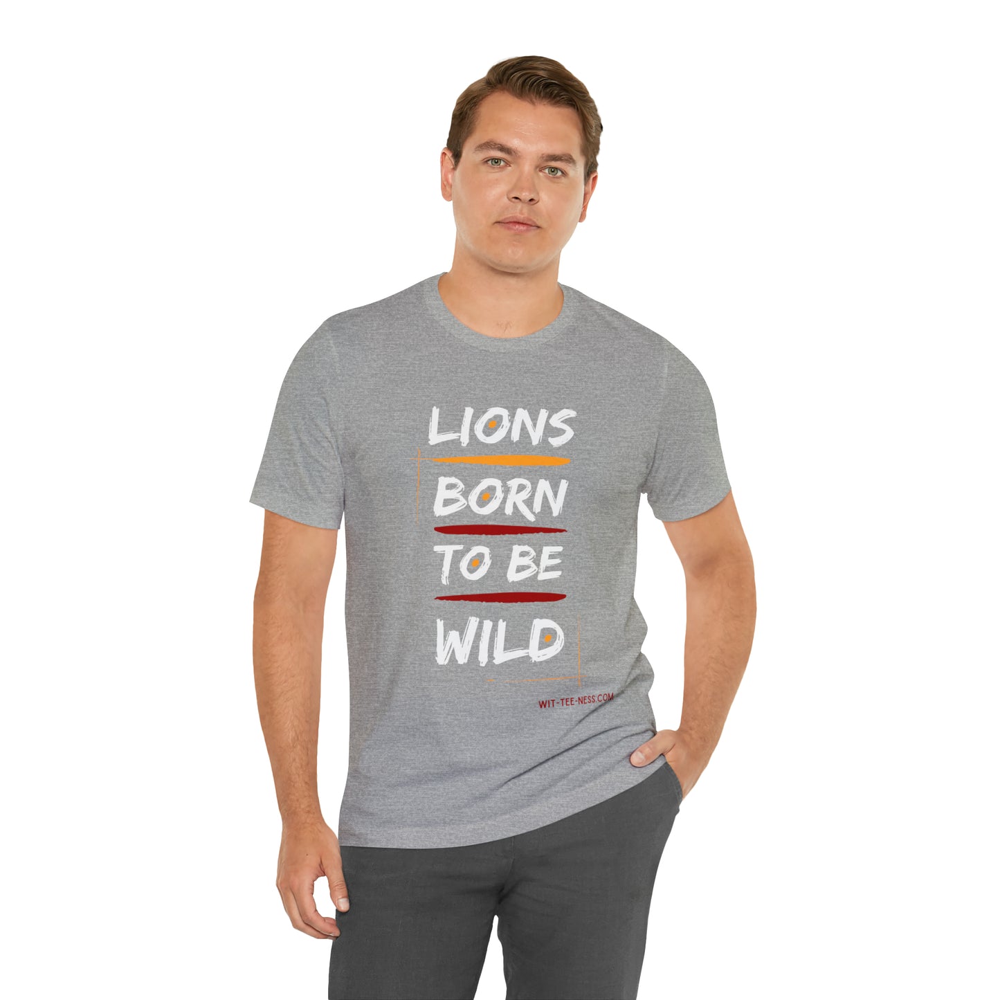 Unisex Jersey Short Sleeve Tee 'Lions Born to be Wild'